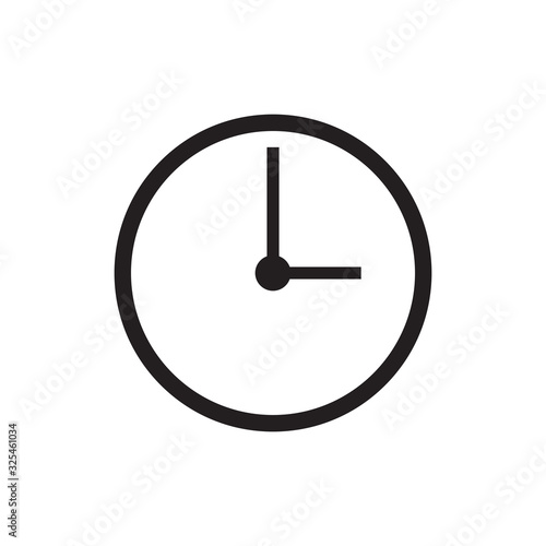clock icon vector