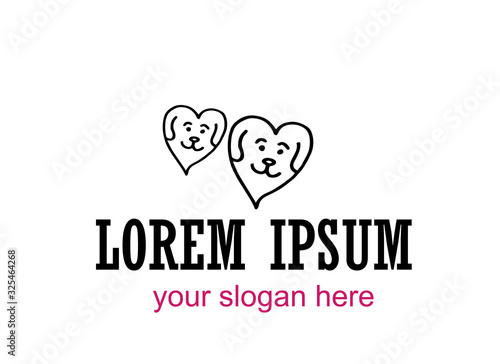innovative and creative, minimalist animal logo. can use animal clinics, petshop and veterinarian. black and white simple stylish logo.