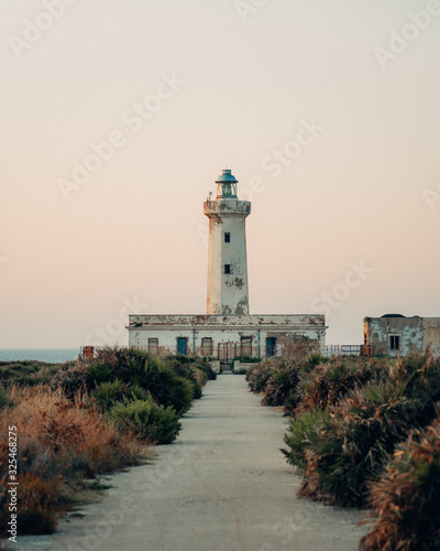 lighthouse at sunset