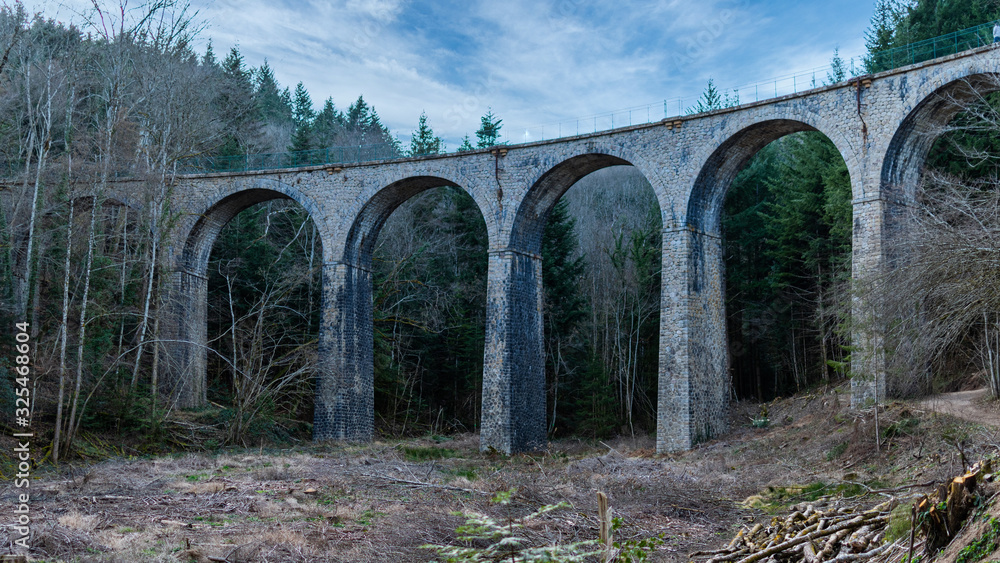 Fototapeta premium Le viaduc du chatelard (monsols)