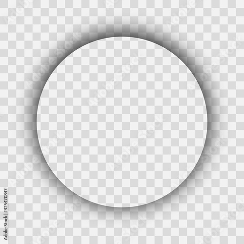 Dark transparent realistic shadow