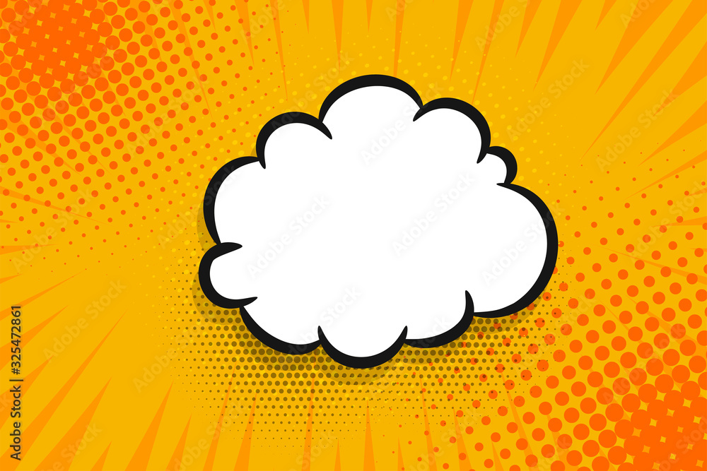 Comic text empty speech bubble banner pop art Comic text empty speech bubble banner pop art