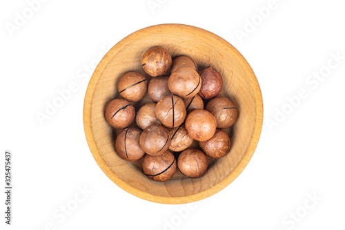 Macadamia nut in bowl