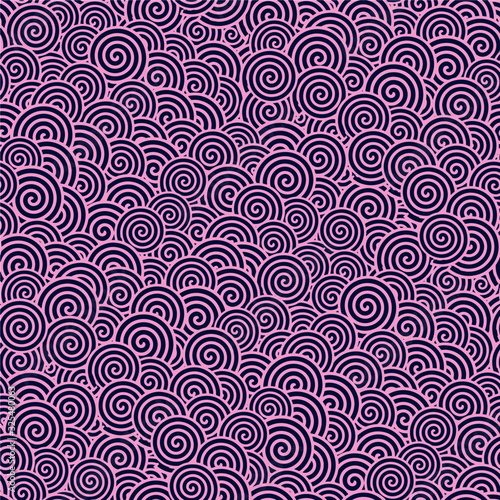 Japanese Wagara SEamless TExture Swirling Clouds - Kumo Swirl