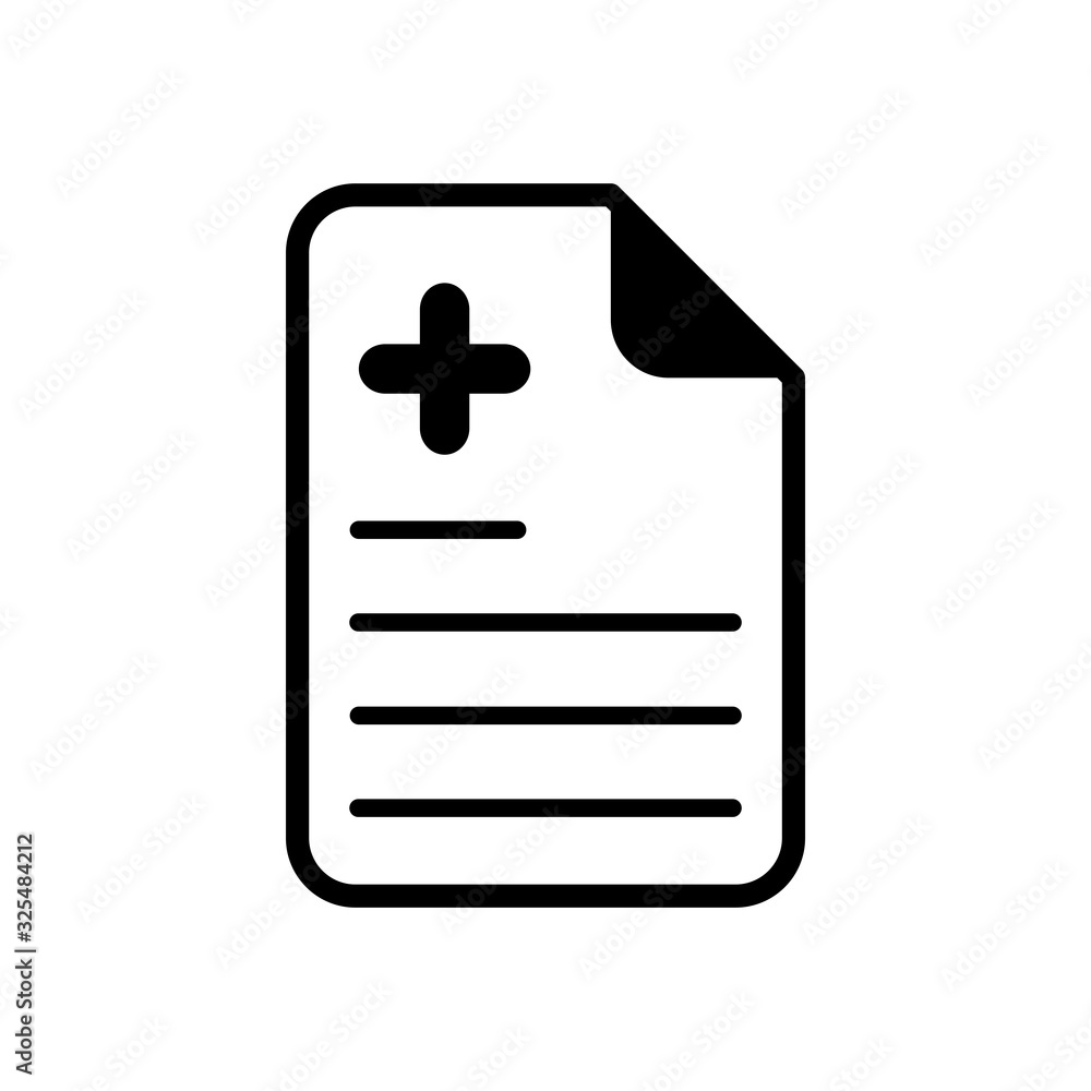 medical recipe icon design vector template medical recipe icon design vector template