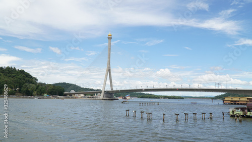 Raja Isteri Pengiran Anak Hajah Saleha Bridge in Bandar Seri Begawan, Brunei. photo