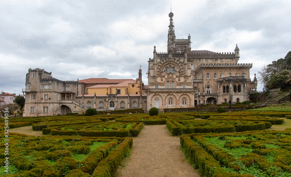 Bussaco Palace is portuguese cultural heritage, it was built in the late 19th century in the Neo-Manueline architectural style