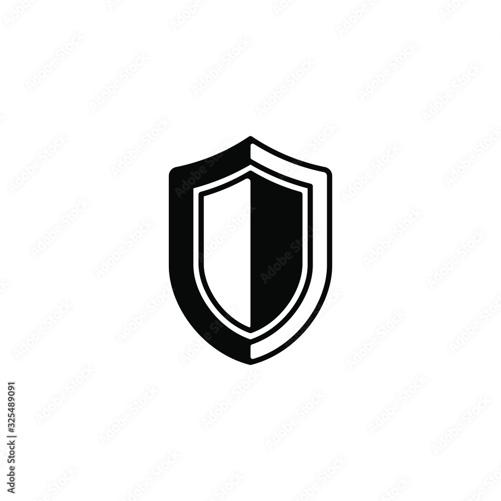 Shield icon, isolated EPS vector illustration Shield icon, isolated EPS vector illustration