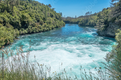 Calmer part of Huka Falls, New Zealand