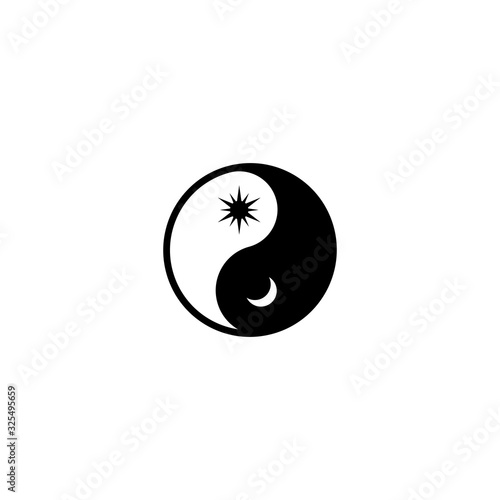 Yin yang vector stock image, Yin and yang vector stock