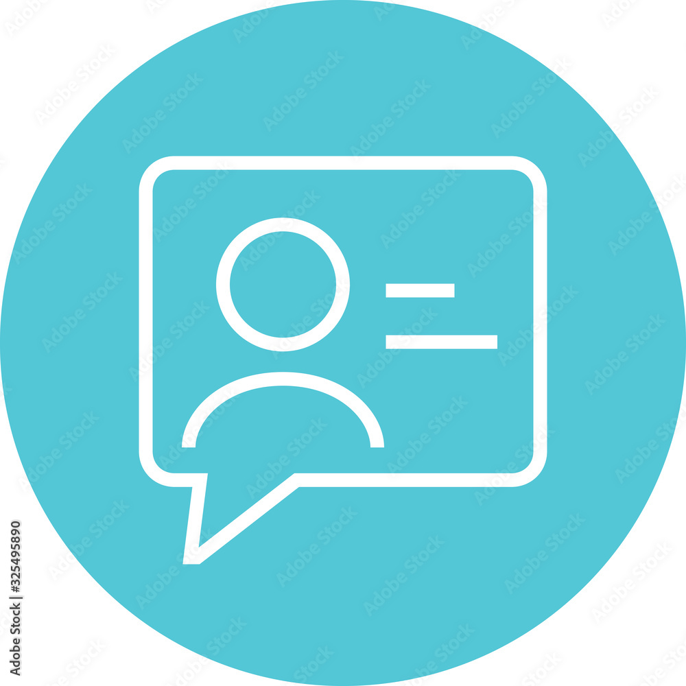 User Comment Chat Outline Icon User Comment Chat Outline Icon