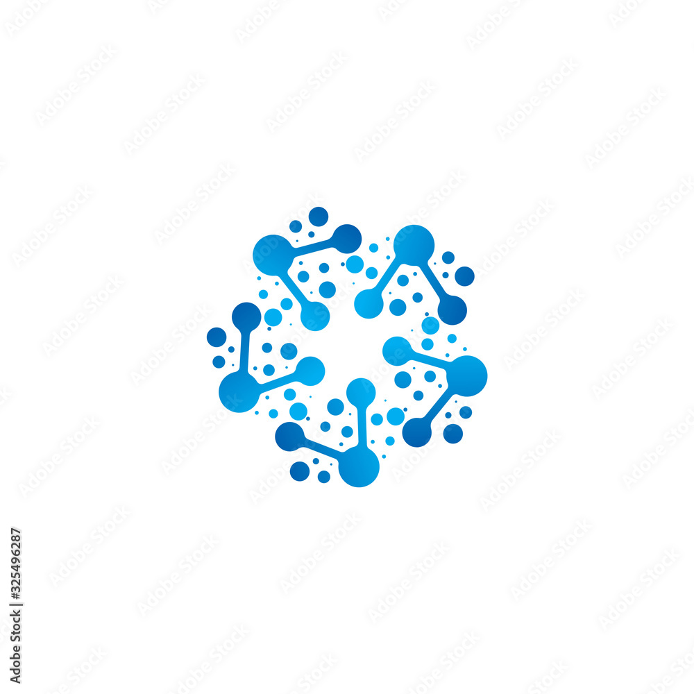 Molecule vector illustration design Molecule vector illustration design