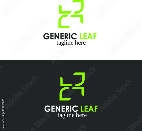 Generic Leaf Green Simple Logo