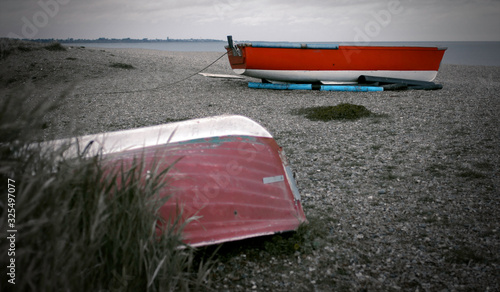 Fotografie Two boats on the coast of dunwich
