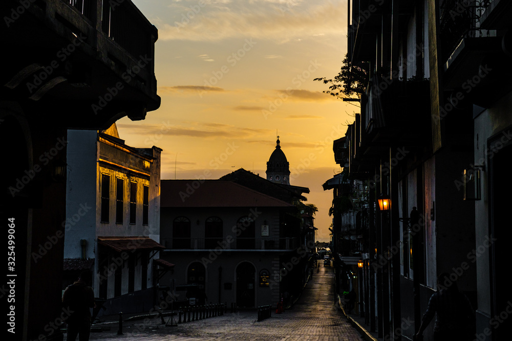 Old Panama City, Casco Viejo, at dawn