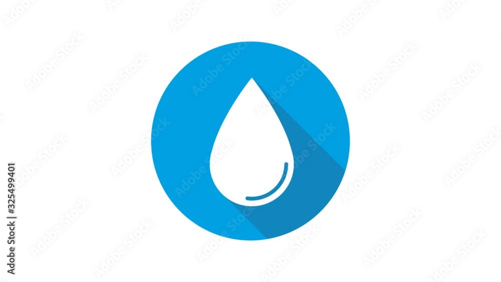 Blue motion graphic icon animation drop Blue motion graphic icon animation drop