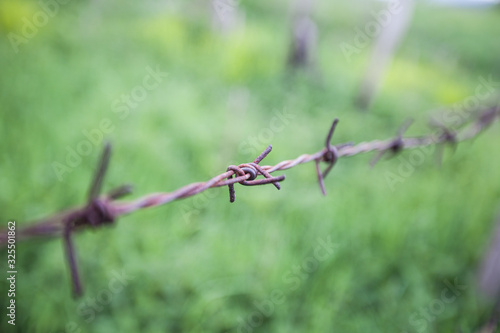Barbed Wire Fence Migrant Crisis