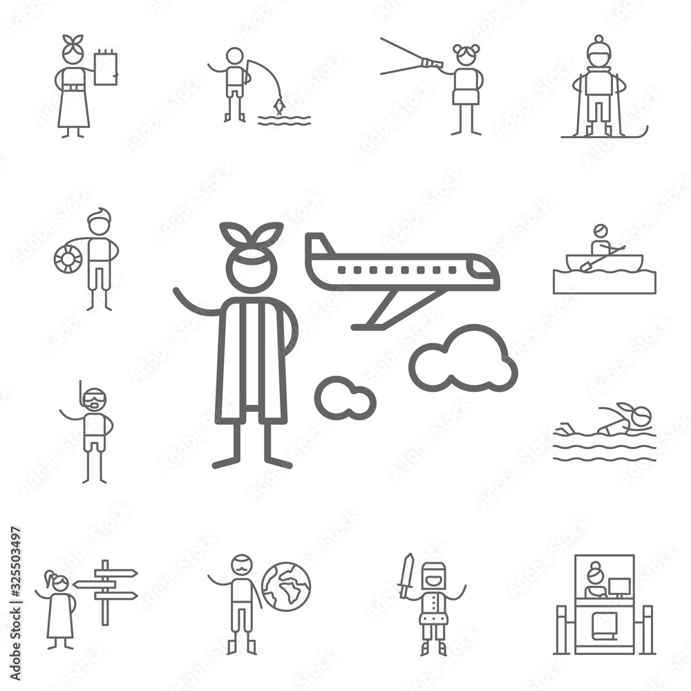 Air plane icon. Adventure icons universal set for web and mobile Air plane icon. Adventure icons universal set for web and mobile