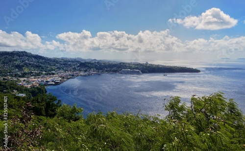 St. Vincent and the Grenadines – Panorama view from Fort Charlotte