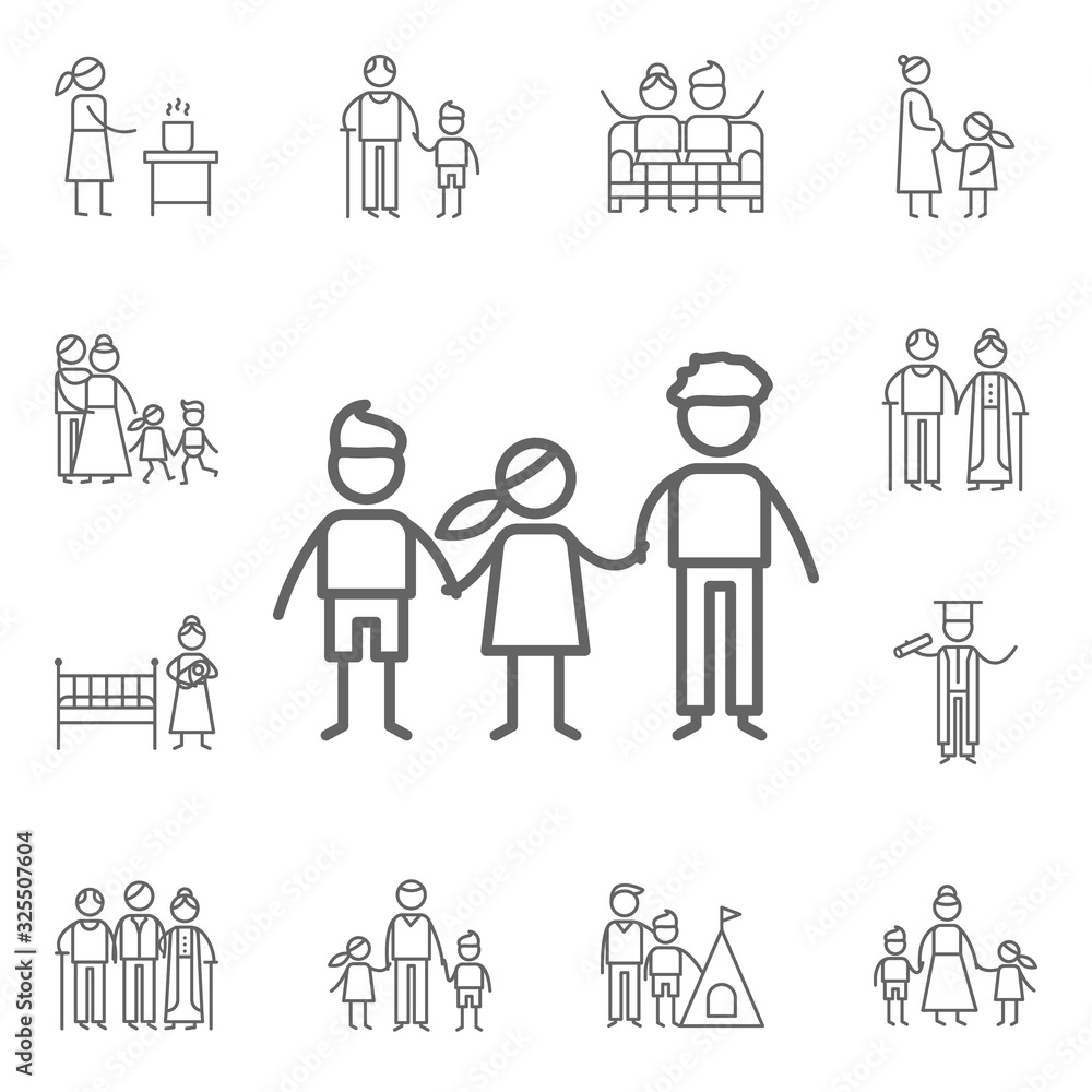 Siblings, family icon. Family life icons universal set for web and mobile Siblings, family icon. Family life icons universal set for web and mobile