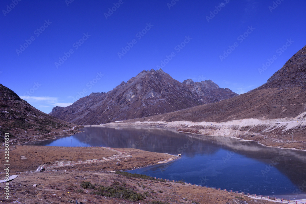 this is a picture of Sela lake in Tawang, Arunachal Pradesh. this lake is very famous for its painful love story. as the history says, Sela was a name of a beautiful girl who died in this lake.