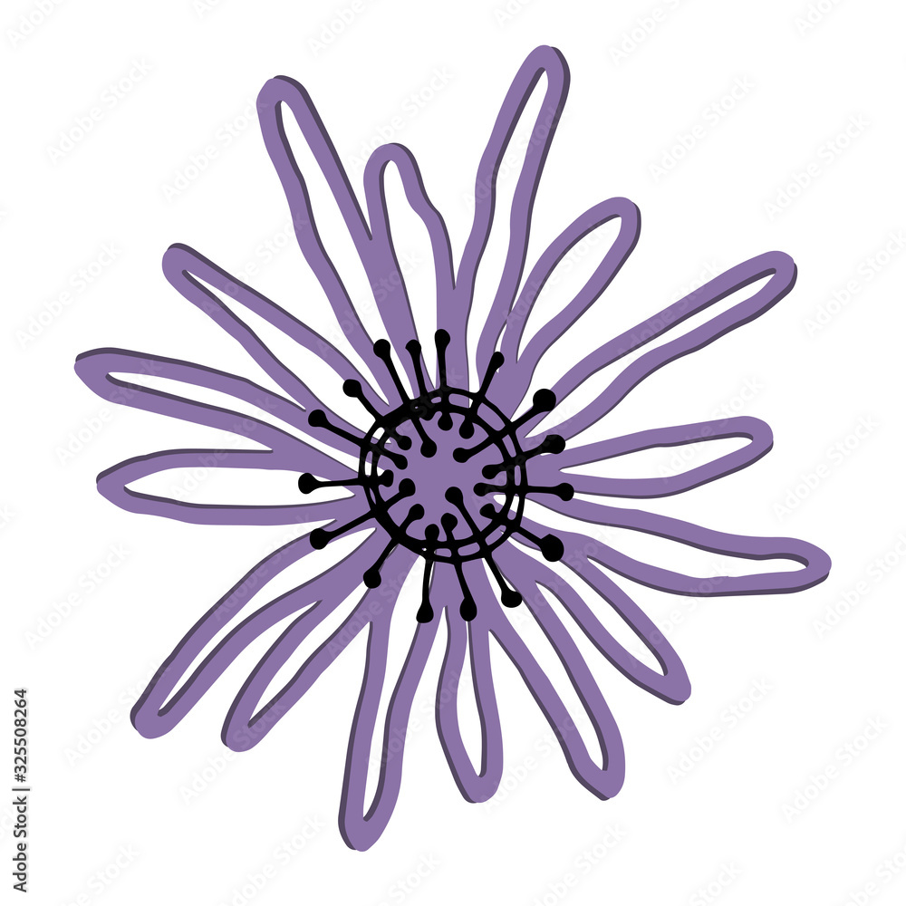 abstract flower shape abstract flower shape