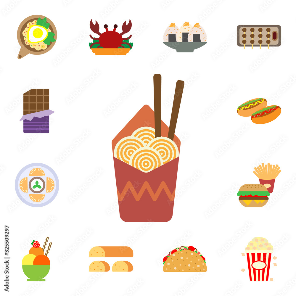 Noodles, bowl, chopstick icon. International Food icons universal set for web and mobile Noodles, bowl, chopstick icon. International Food icons universal set for web and mobile