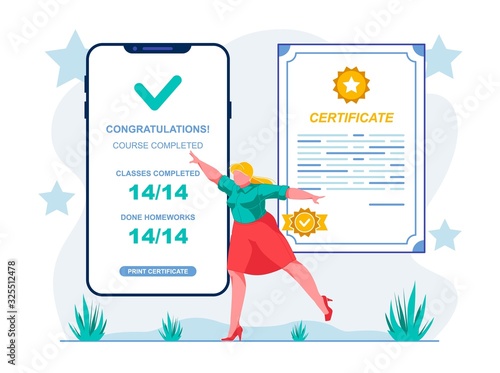 Completing Assignment on Course Brings Certificate