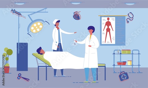Human Organs Transplantation and Donation Scene.