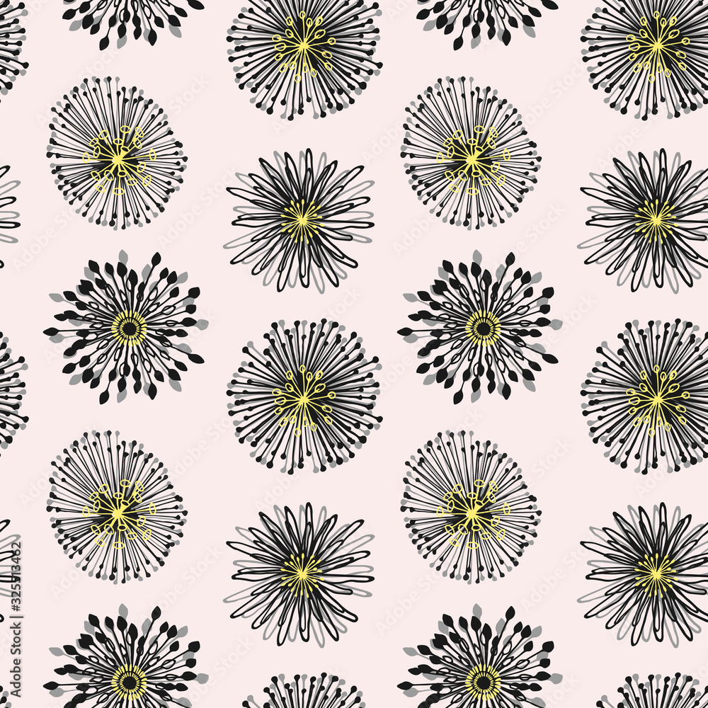 Romantic seamless vector floral pattern Romantic seamless vector floral pattern