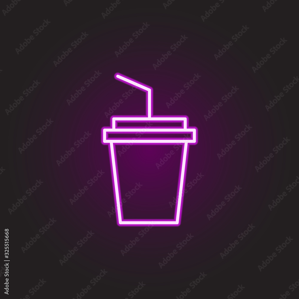 Food, bag neon style icon. Simple thin line, outline vector of food and drink icons for ui and ux, website or mobile application