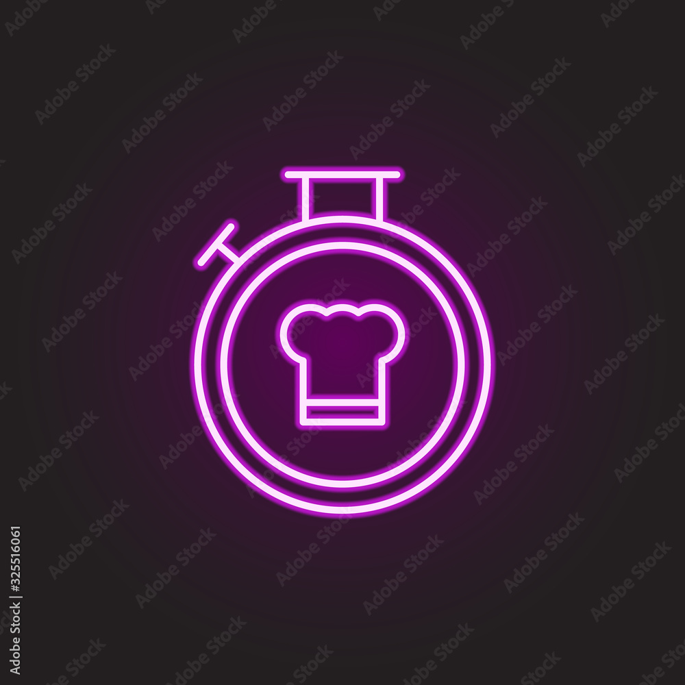 Food, noodles neon style icon. Simple thin line, outline vector of food and drink icons for ui and ux, website or mobile application Food, noodles neon style icon. Simple thin line, outline vector of food and drink icons for ui and ux, website or mobile application