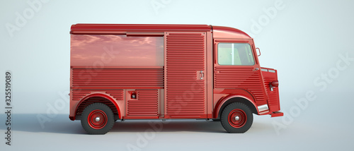 Vintage van red