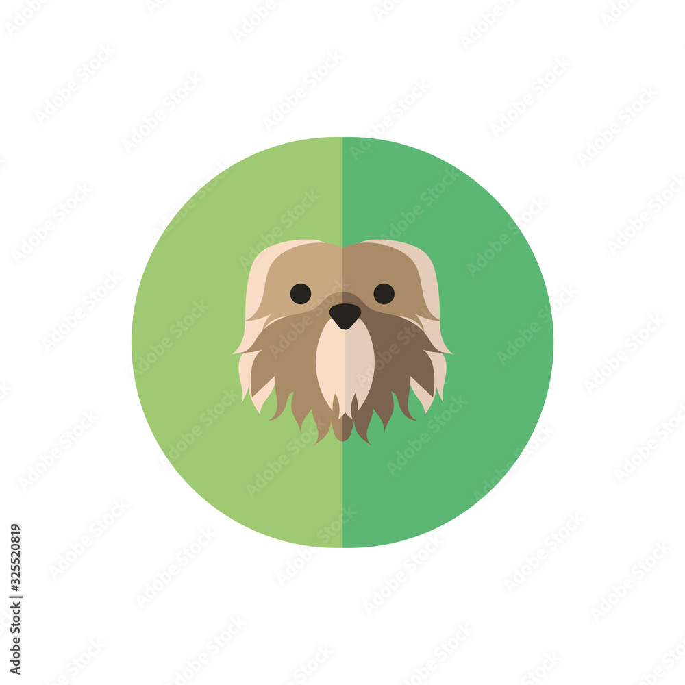 Obraz premium cute dog pet head character