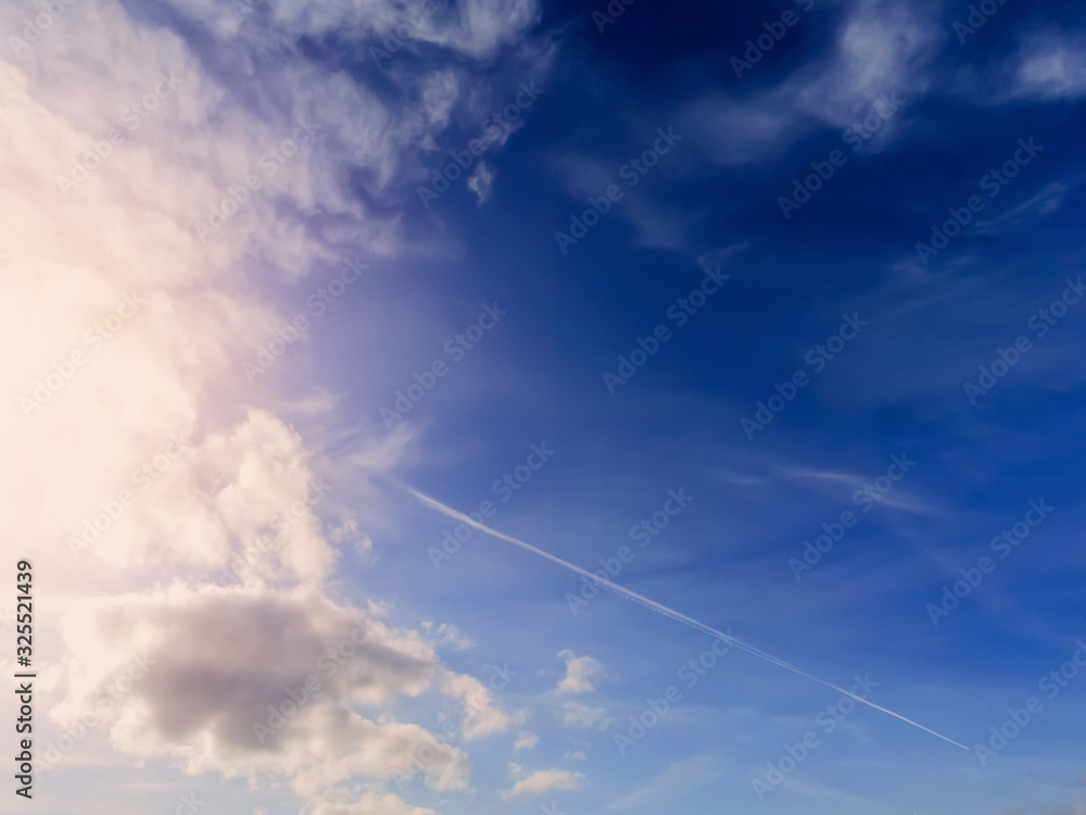 Simple blue cloudy sky, Abstract nature background. Simple blue cloudy sky, Abstract nature background.