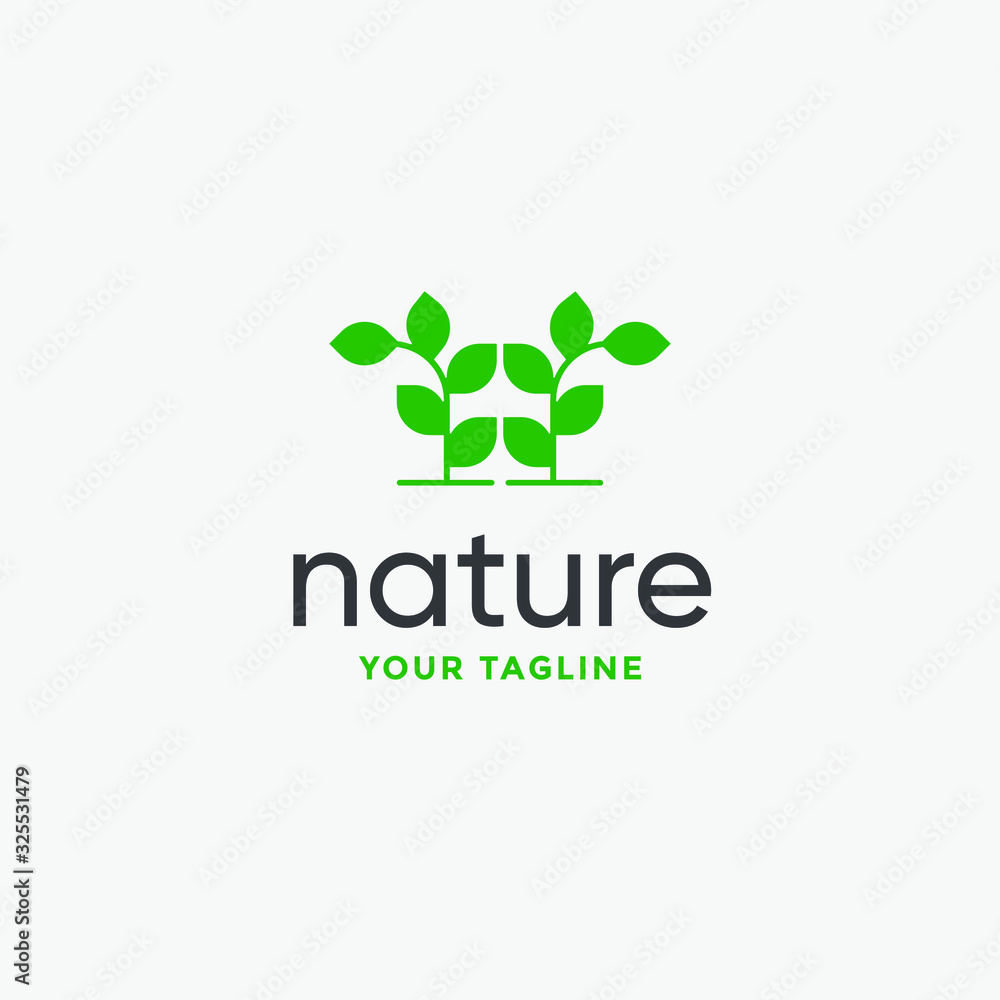 leaf logo design vector for nature symbol template editable leaf logo design vector for nature symbol template editable