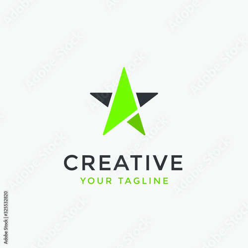Free Download modern star logo template design - GFXLoad