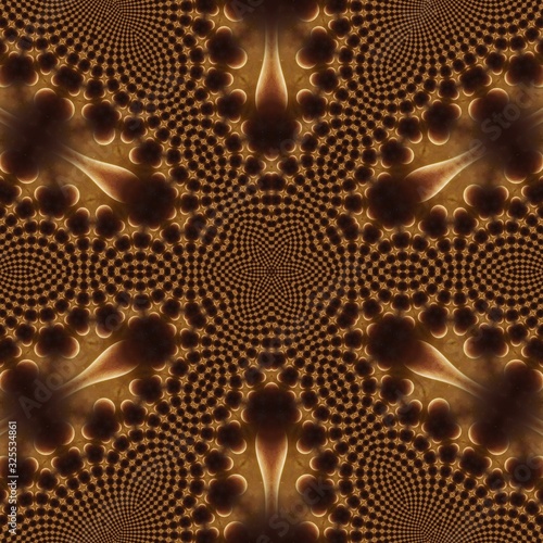 Abstract Fractal Kaleidoscope Pattern Texture for Wallpaper or Tiles Floor