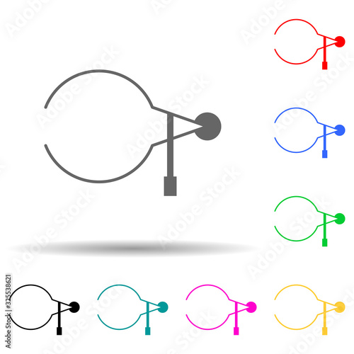 calipers multi color style icon. Simple glyph, flat vector of measuring elements icons for ui and ux, website or mobile application
