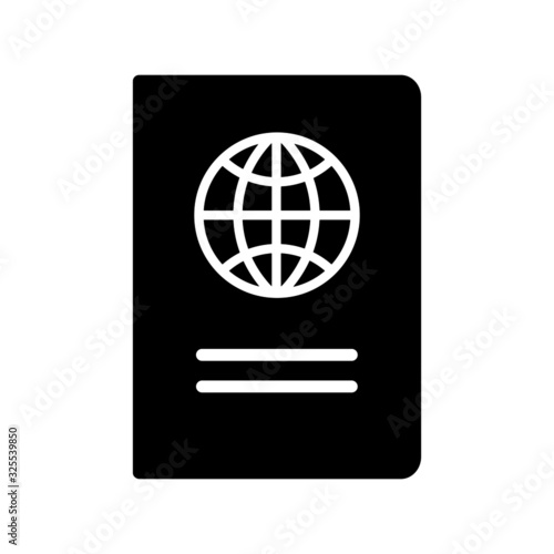 Pasport flat icon isolated on white background. vector illustration.	