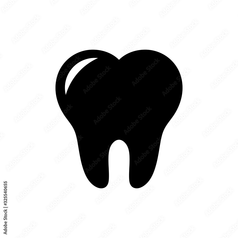 Teeth icon isolated on white background. vector illustration. Teeth icon isolated on white background. vector illustration.