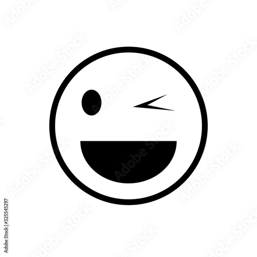 Emoticon, emoji icon happy