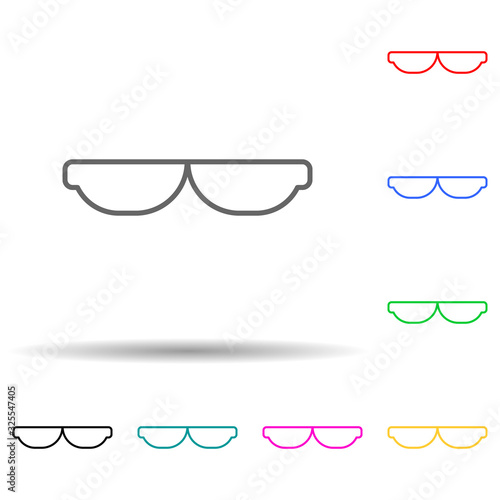 smart sunglasses multi color style icon. Simple thin line, outline vector of new technologies icons for ui and ux, website or mobile application