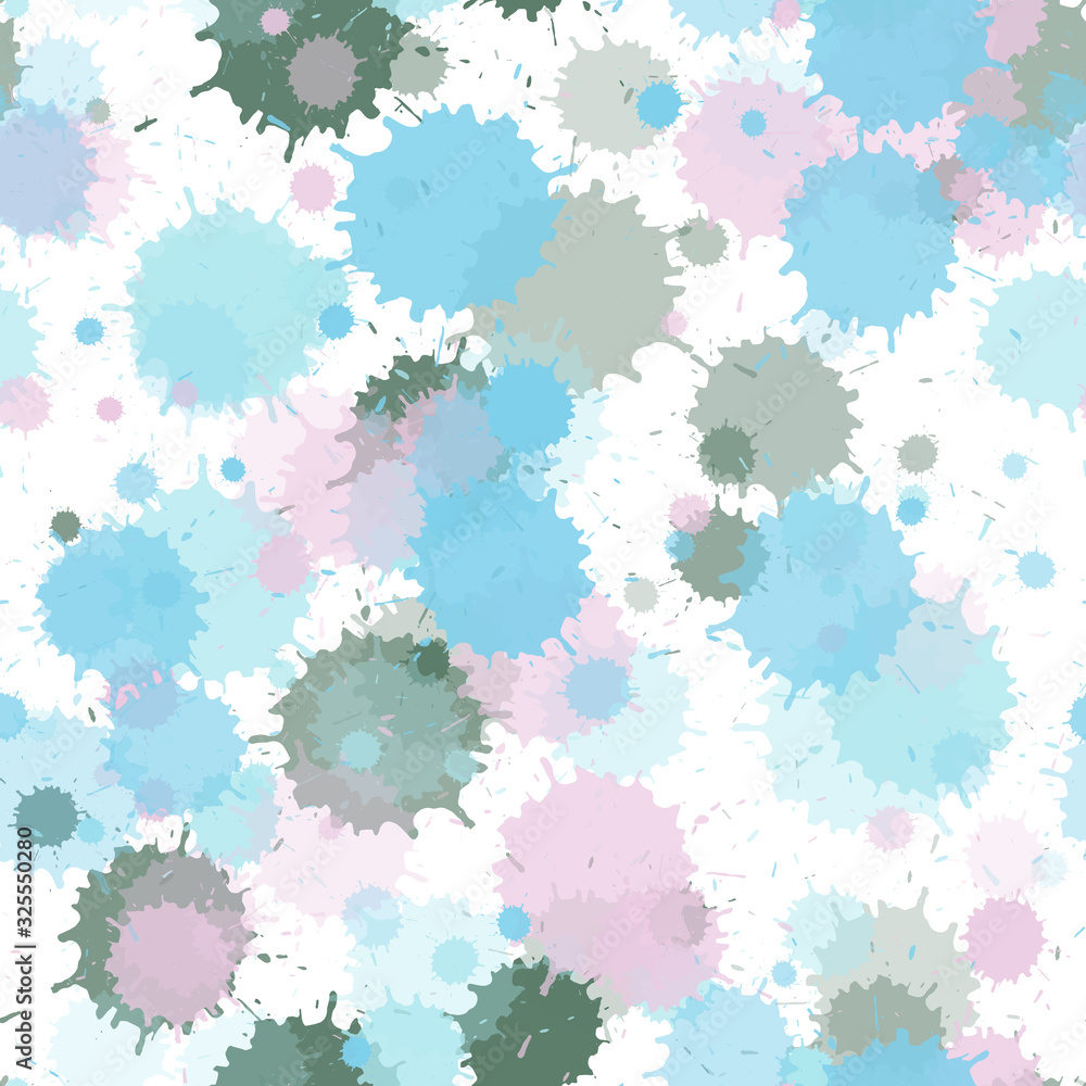 Paint stains vivid seamless pattern Paint stains vivid seamless pattern