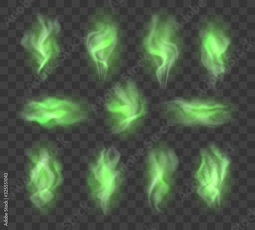 Stink smokes isolated on transparent