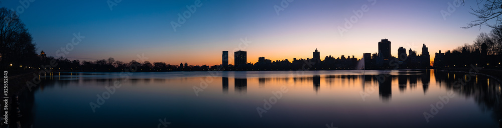 New York Reservoir Sunrise - Vivid