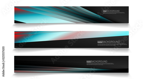 Modern web banner background. abstract vector template design. light effect illustration