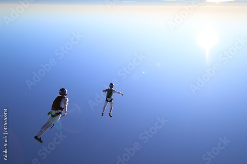 Skydivers over Deland FL, USA