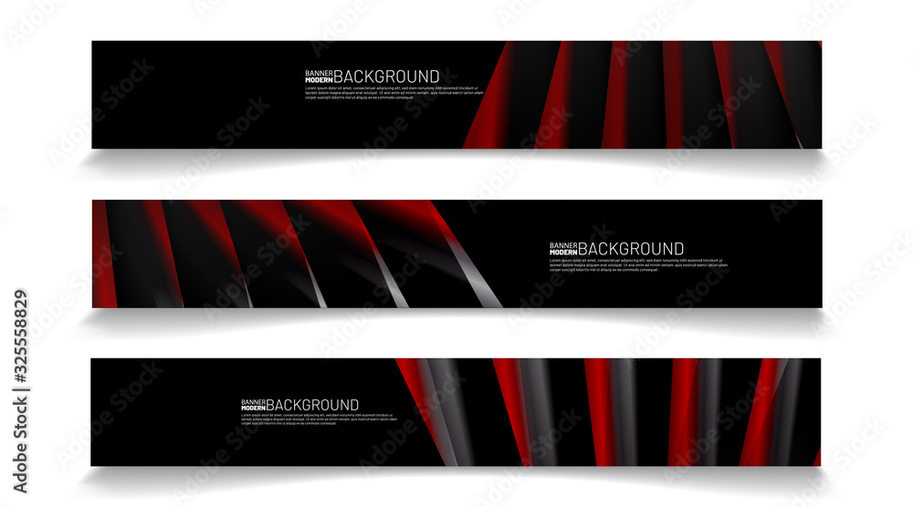 Modern web banner background. abstract vector template design. light effect illustration