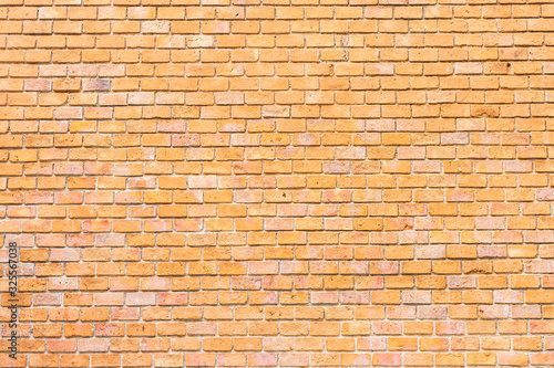 Abstract and surface old brown brick wall texture